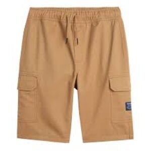 NAUTICA BOYS PULL-ON CARGO SHORTS - BEIGE SIZE 7 (NEW WITH TAGS) A12